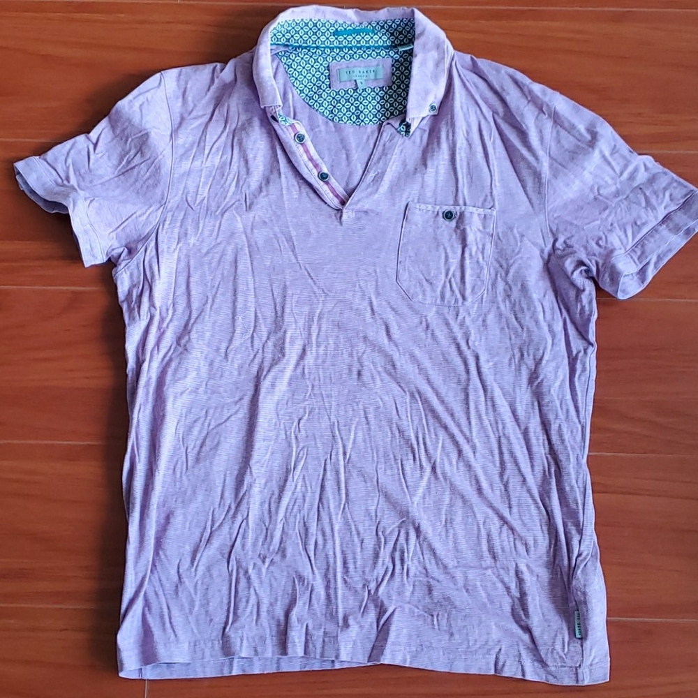 Ted Baker Purple Polo Shirt w/Pocket